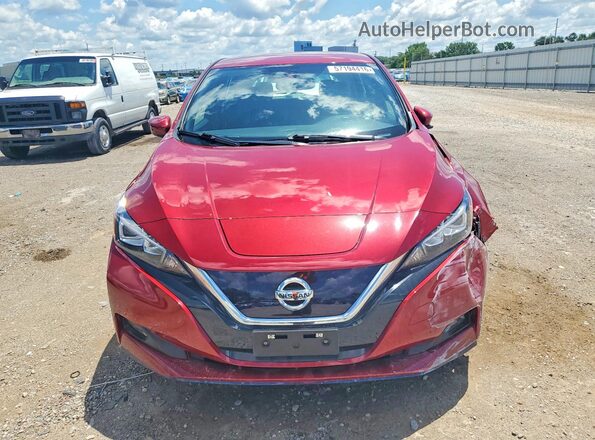 1N4BZ1CP4KC320961 2019 NISSAN LEAF Red Вид спереду