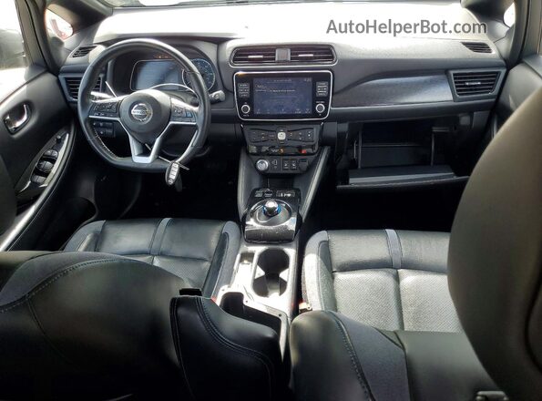 1N4BZ1CPXKC309690 2019 NISSAN LEAF Gray წინა პანელის ხედი