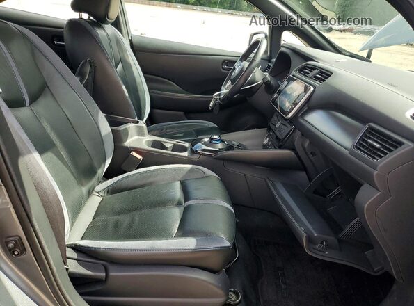 1N4BZ1CPXKC309690 2019 NISSAN LEAF Gray წინა სალონის ხედი