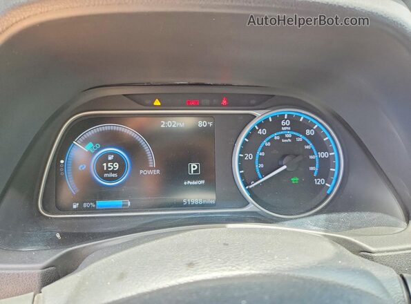 1N4BZ1CV3MC550413 2021 NISSAN LEAF Gray 