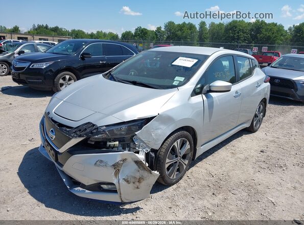 1N4BZ1CVXMC556340 2021 NISSAN LEAF Silver წინა ხედი