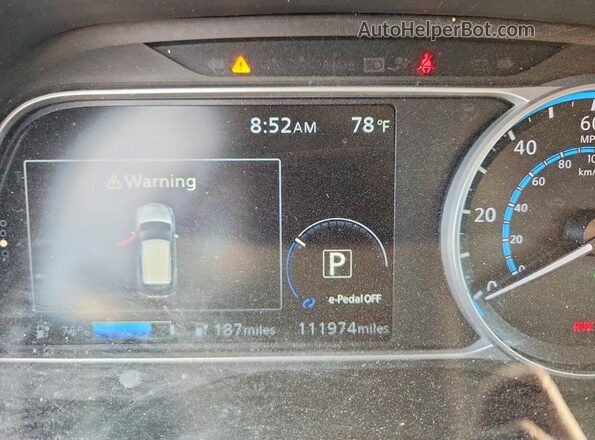 1N4BZ1DP2LC305584 2020 NISSAN LEAF Серебряный 