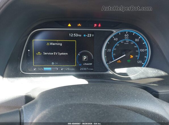 1N4BZ1DPXLC305915 2020 NISSAN LEAF Белый Вид задних сидений
