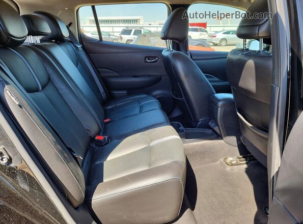 1N4BZ1DV2MC550269 2021 NISSAN LEAF Black Vista de los asientos traseros