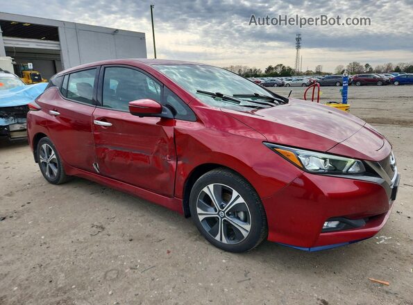 1N4BZ1DV2MC555066 2021 NISSAN LEAF Red Przód prawy