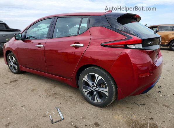1N4BZ1DV2MC555066 2021 NISSAN LEAF Red Tył lewy