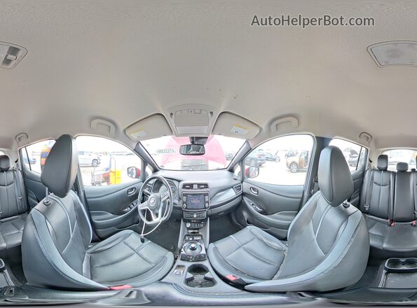 1N4BZ1DV2MC555066 2021 NISSAN LEAF Red Widok naklejki z numerem VIN
