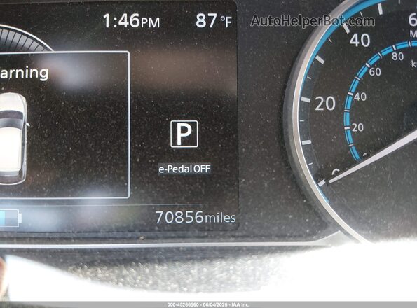 1N4BZ1DV4MC551696 2021 NISSAN LEAF Blue Vista del cuadro de instrumentos