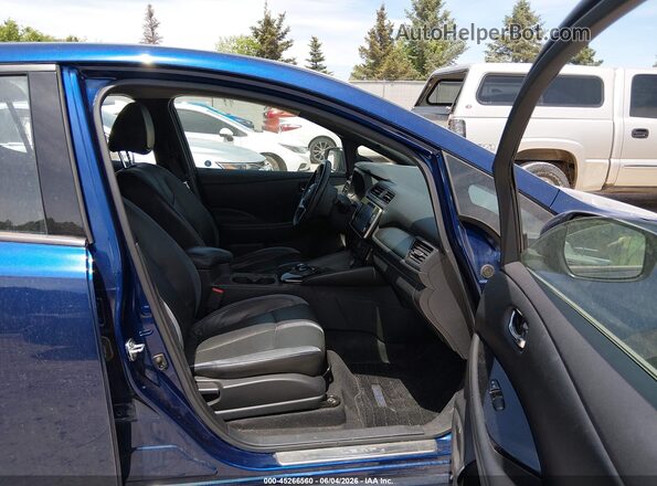 1N4BZ1DV4MC551696 2021 NISSAN LEAF Blue Vista del compartimento del motor