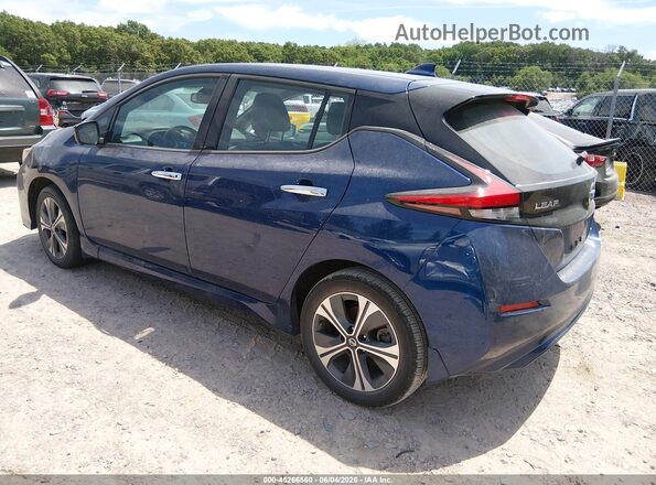 1N4BZ1DV4MC551696 2021 NISSAN LEAF Blue Trasero derecho
