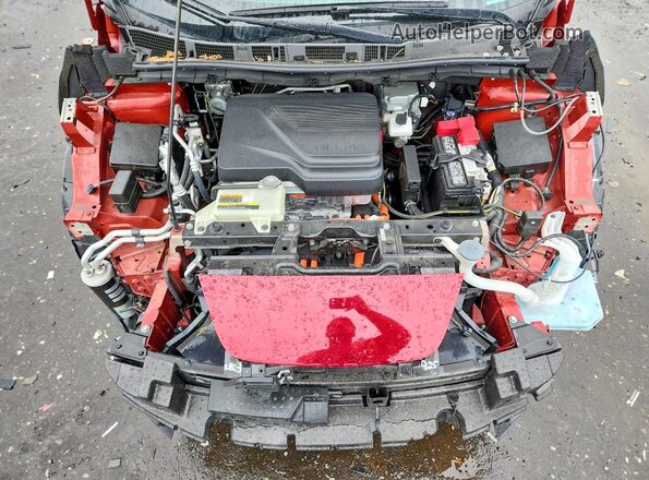 1N4CZ1CV1PC562617 2023 NISSAN LEAF Red Engine compartment view