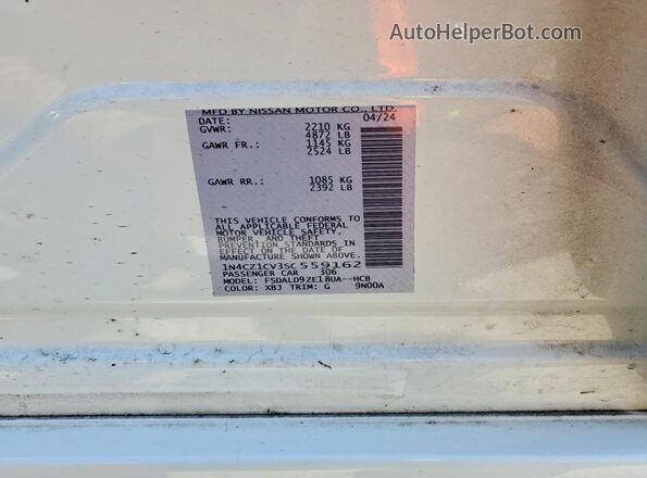 1N4CZ1CV3SC559162 2025 NISSAN LEAF White 