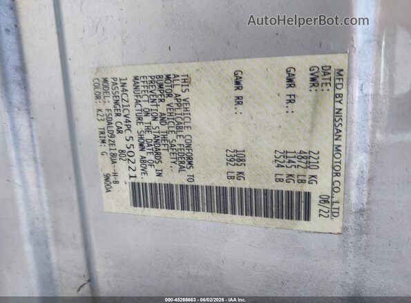 1N4CZ1CV4PC550221 2023 NISSAN LEAF White Շարժիչի բաժամունքի տեսք
