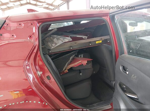 1N4CZ1CV6SC562153 2025 NISSAN LEAF Red Vista de la etiqueta del VIN