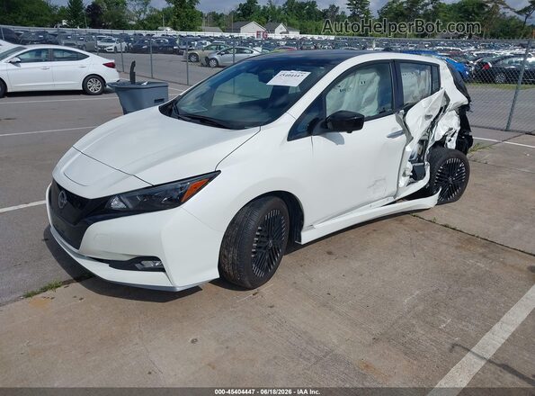 1N4CZ1CV6SC563576 2025 NISSAN LEAF White წინა მარცხენა ხედი სამი მეოთხედიდან