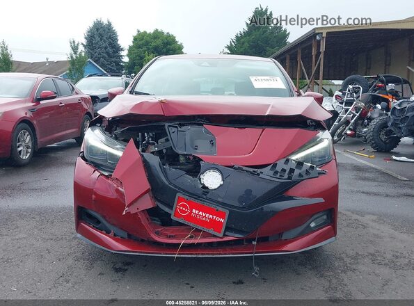 1N4CZ1CV8PC562405 2023 NISSAN LEAF Red Vista del cuadro de instrumentos