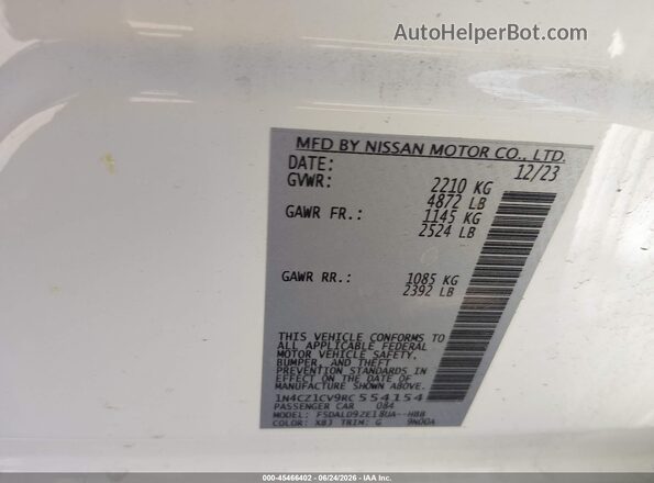 1N4CZ1CV9RC554154 2024 NISSAN LEAF White Engine compartment view