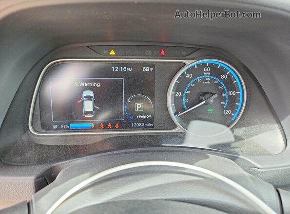 1N4CZ1CV9SC560851 2025 NISSAN LEAF Gray Vista del cuadro de instrumentos