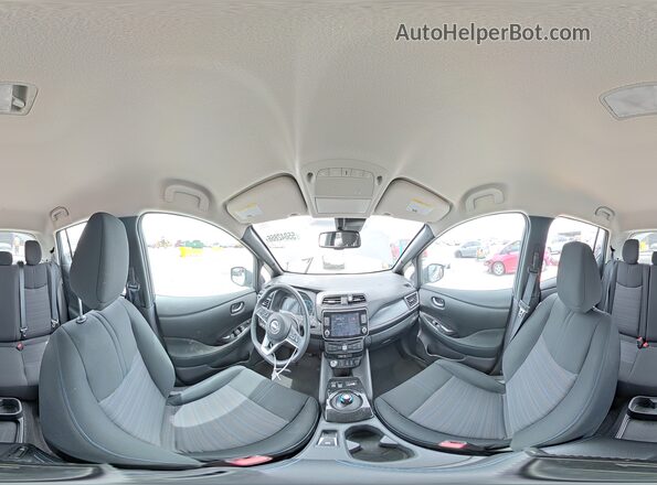1N4CZ1CV9SC560851 2025 NISSAN LEAF Gray Vista interior de 360 grados