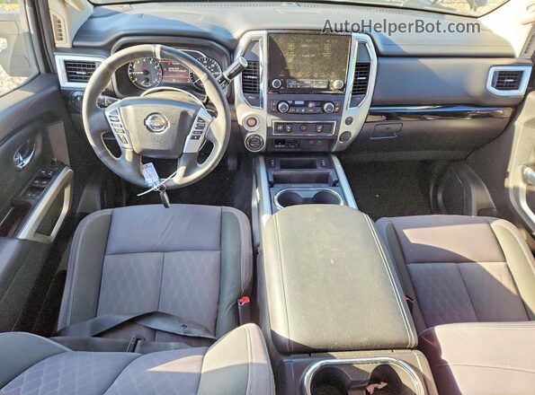 1N6AA1ED2LN501575 2020 NISSAN TITAN Black Widok deski rozdzielczej