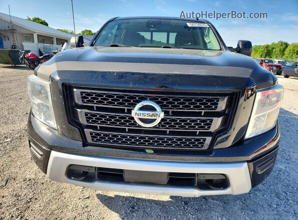 1N6AA1ED2LN501575 2020 NISSAN TITAN Black Widok z przodu