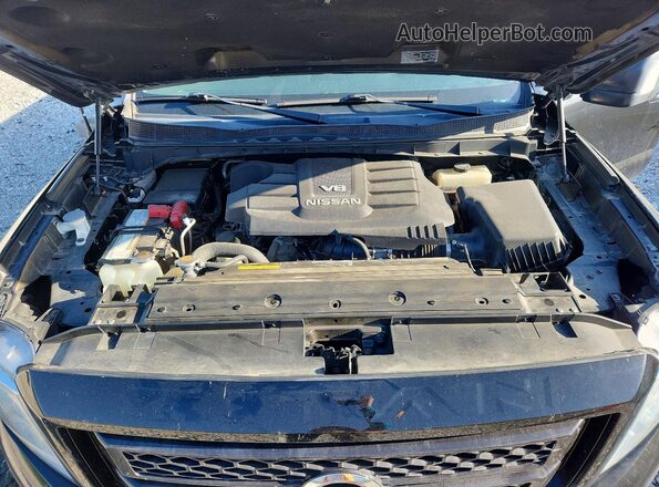 1N6AA1ED2LN501575 2020 NISSAN TITAN Black Widok wnętrza z tyłu