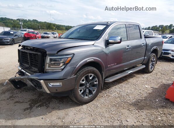 1N6AA1EDXMN528394 2021 NISSAN TITAN Gray Przód lewy