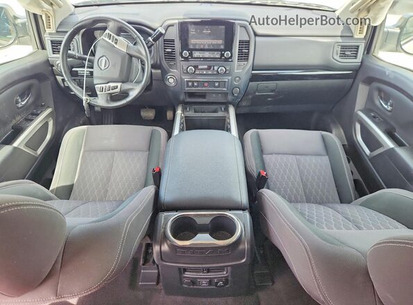 1N6AA1EF1PN107797 2023 NISSAN TITAN White Առջևի վահանակի տեսք