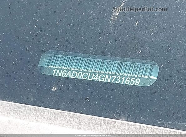 1N6AD0CU4GN731659 2016 NISSAN FRONTIER Blue 