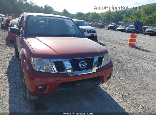 1N6AD0CW7KN736722 2019 NISSAN FRONTIER Burgundy ხელსაწყოთა პანელის ხედი