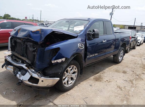 1N6BA1C41HN552838 2017 NISSAN TITAN XD Синий Передняя левая четверть