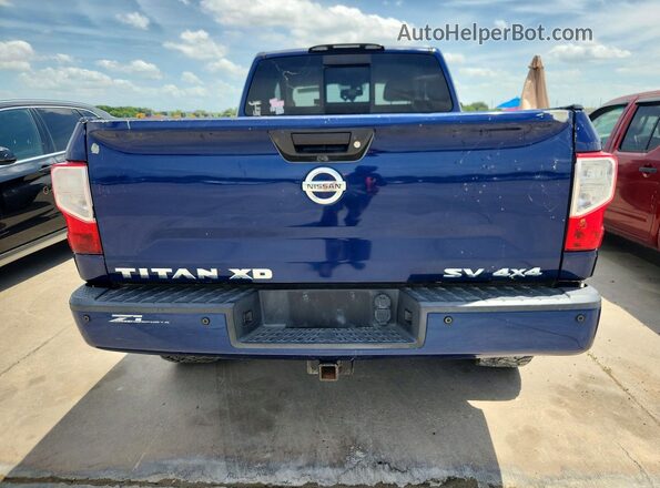 1N6BA1C44HN560982 2017 NISSAN TITAN Blue Հետևի տեսք