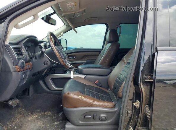 1N6BA1F23GN511586 2016 NISSAN TITAN Black Widok wnętrza z przodu