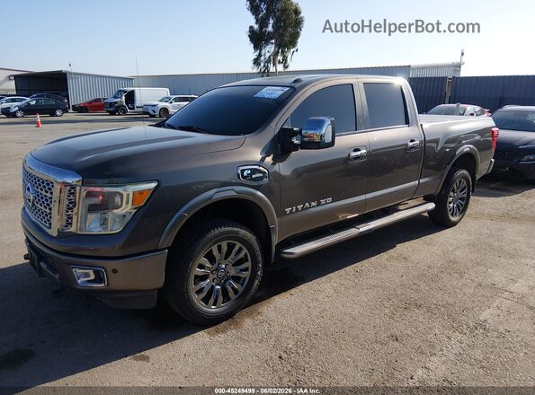 1N6BA1F29GN508076 2016 NISSAN TITAN XD Brown Առջևի ձախ երեք քառորդ տեսարան