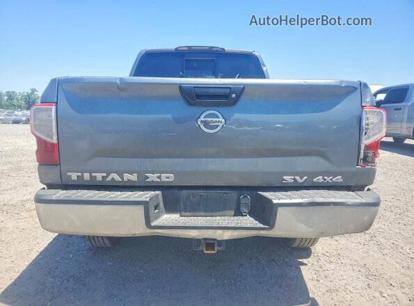 1N6BA1F30HN566569 2017 NISSAN TITAN Gray Вид ззаду