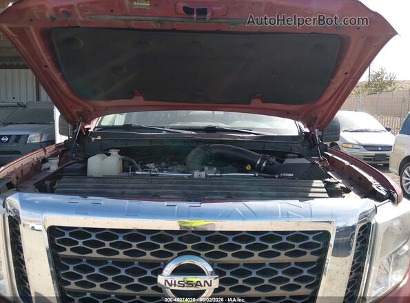1N6BA1F37HN522052 2017 NISSAN TITAN XD Red Rear view