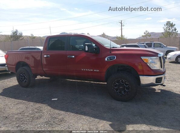 1N6BA1F37HN522052 2017 NISSAN TITAN XD Red Rear interior view