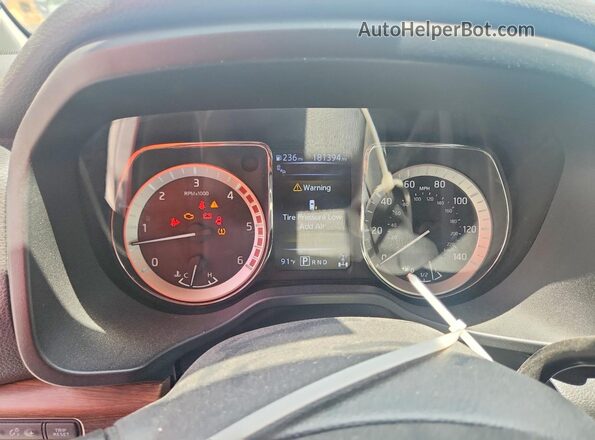 1N6BA1F41GN515475 2016 NISSAN TITAN Burgundy Vista del cuadro de instrumentos