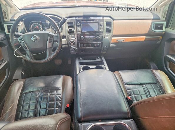 1N6BA1F41GN515475 2016 NISSAN TITAN Burgundy Vista del salpicadero