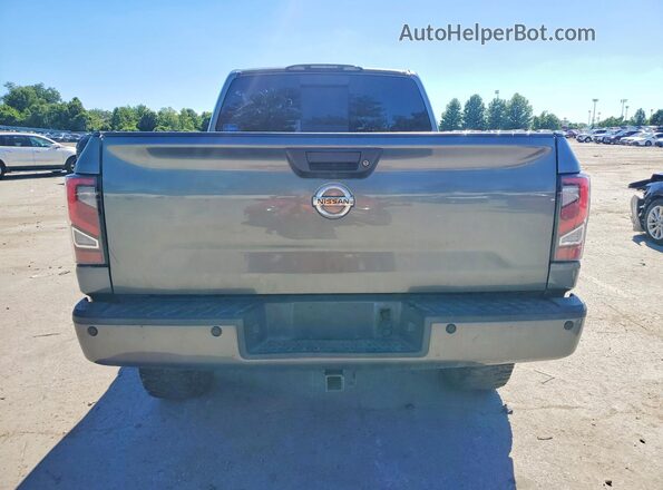 1N6BA1F42GN502492 2016 NISSAN TITAN Gray Rear view