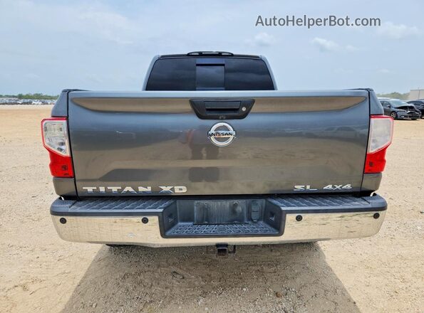 1N6BA1F42GN504243 2016 NISSAN TITAN Gray Rear view