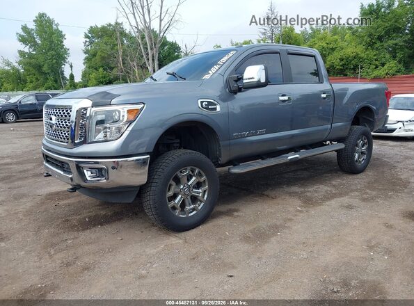 1N6BA1F43JN525660 2018 NISSAN TITAN XD Gray Przód lewy