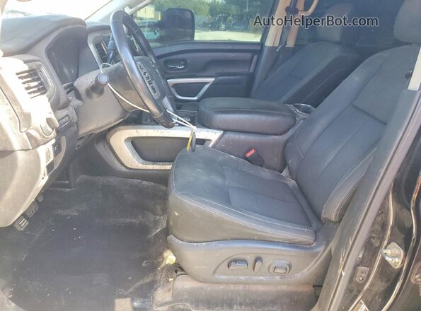 1N6BA1F43JN544421 2018 NISSAN TITAN Black წინა სალონის ხედი