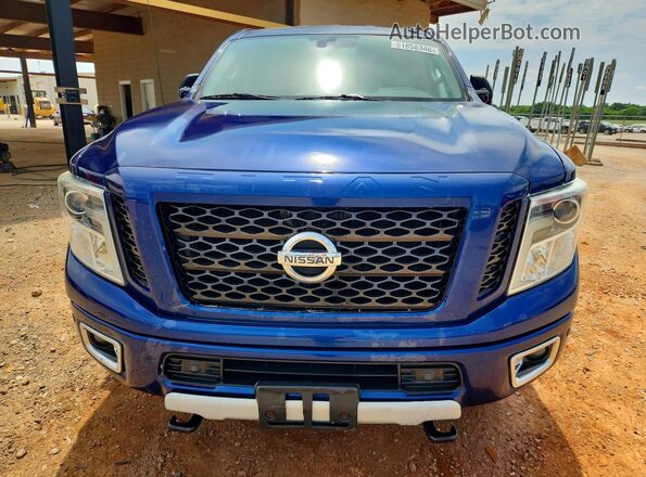 1N6BA1F44HN520509 2017 NISSAN TITAN Blue წინა ხედი
