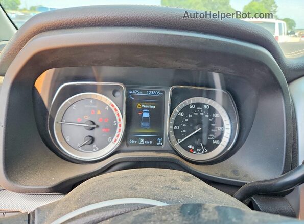 1N6BA1F44HN520509 2017 NISSAN TITAN Blue ხელსაწყოთა პანელის ხედი