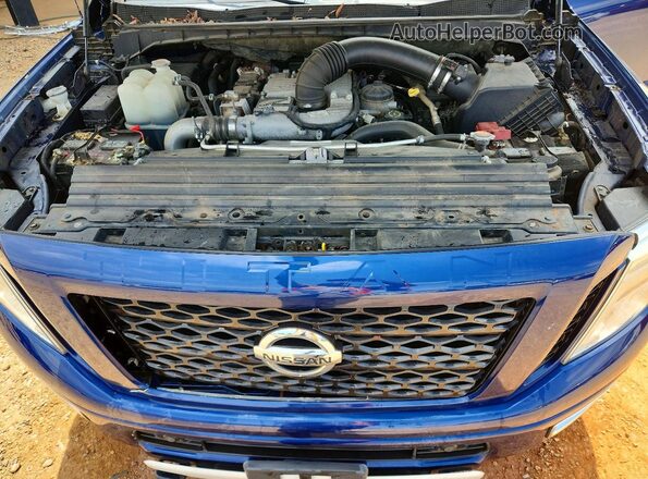 1N6BA1F44HN520509 2017 NISSAN TITAN Blue უკანა სალონის ხედი