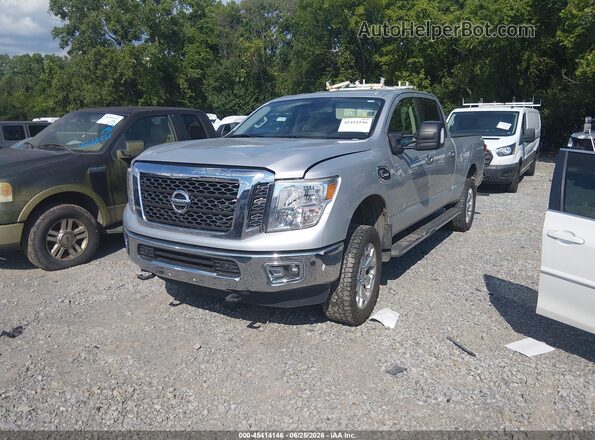 1N6BA1F44HN543580 2017 NISSAN TITAN XD Silver წინა მარცხენა ხედი სამი მეოთხედიდან
