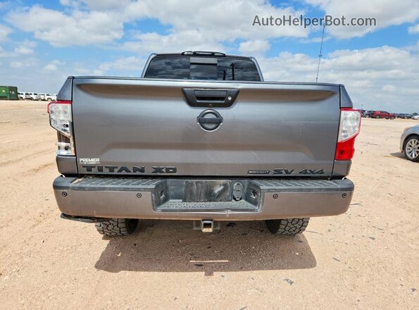 1N6BA1F46JN529458 2018 NISSAN TITAN Серый Вид сзади