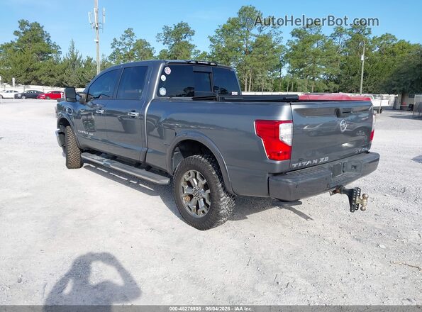 1N6BA1F48JN541062 2018 NISSAN TITAN XD Gray Trasero izquierdo