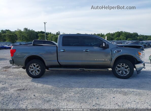 1N6BA1F48JN541062 2018 NISSAN TITAN XD Gray Vista interior trasera
